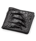Портмоне CROCODILE LEATHER 18004 из натуральной кожи крокодила Черное фото, картинка, изображение