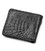 Портмоне CROCODILE LEATHER 18004 з натуральної шкіри крокодила Чорне картинка, зображення, фото