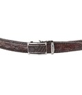 Ремінь-автомат CROCODILE LEATHER 18171 з натуральної шкіри крокодила Коричневий картинка, зображення, фото