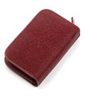 Гаманець жіночий STINGRAY LEATHER 18092 з натуральної шкіри морського ската Бордовий картинка, зображення, фото