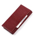 Кошелек женский STINGRAY LEATHER 18097 из натуральной кожи морского ската Бордовый фото, картинка, изображение