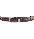 Ремінь-автомат CROCODILE LEATHER 18240 з натуральної шкіри крокодила Коричневий картинка, зображення, фото