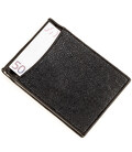 Зажим для денег STINGRAY LEATHER 18293 из натуральной кожи морского ската Черный фото, картинка, изображение