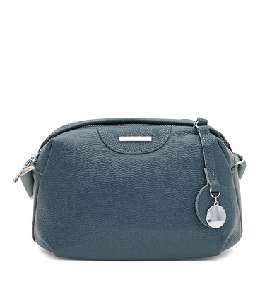Женская кожаная сумка Borsa Leather K12247n-navy фото, картинка, изображение