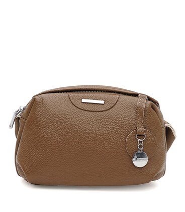 Женская кожаная сумка Borsa Leather K12247br-brown фото, картинка, изображение