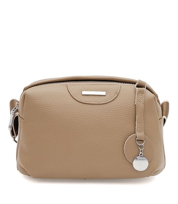 Жіноча шкіряна сумка Borsa Leather K12247be-beige картинка, зображення, фото