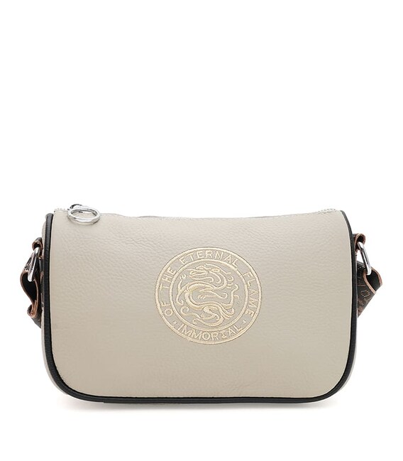 Жіноча шкіряна сумка Borsa Leather K121031cr-beige картинка, зображення, фото