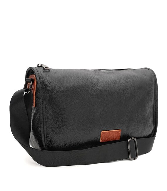 Женская кожаная сумка Borsa Leather K15431bl-black фото, картинка, изображение