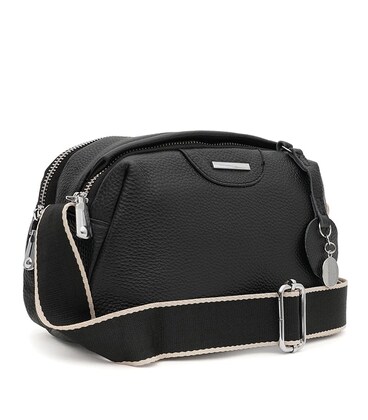 Женская кожаная сумка Borsa Leather K12247bl-black фото, картинка, изображение