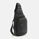 Чоловічий рюкзак через плече Borsa Leather K1328b-black картинка, зображення, фото