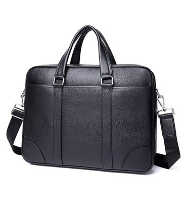 Чоловіча сумка шкіряна Keizer K19904-1-black картинка, зображення, фото