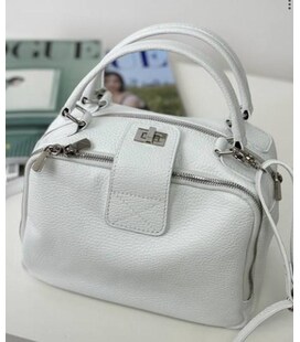 М'яка шкіряна сумка на два відділи з ручкою Firenze Italy F-IT-1045W картинка, зображення, фото