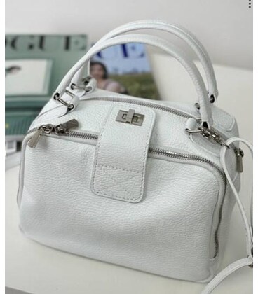 М'яка шкіряна сумка на два відділи з ручкою Firenze Italy F-IT-1045W картинка, зображення, фото