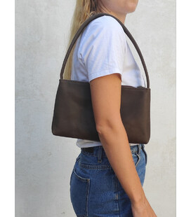 Шкіряна жіноча сумка хобо TARWA RC-hobo-4lx коричневий крейзі картинка, зображення, фото