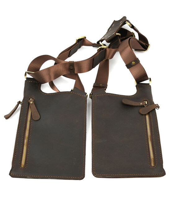 Сумка кобура TARWA RC-2202R-2203L подвійна коричнева фото, картинка, изображение