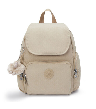 Рюкзак Kipling CITY ZIP MINI Sign Beige Emb (96A) KI469796A картинка, зображення, фото
