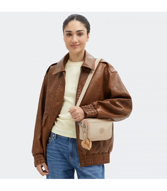 Сумочка Kipling ABANU MULTI Sparkled Beige (5DV) KI3492_5DV картинка, зображення, фото