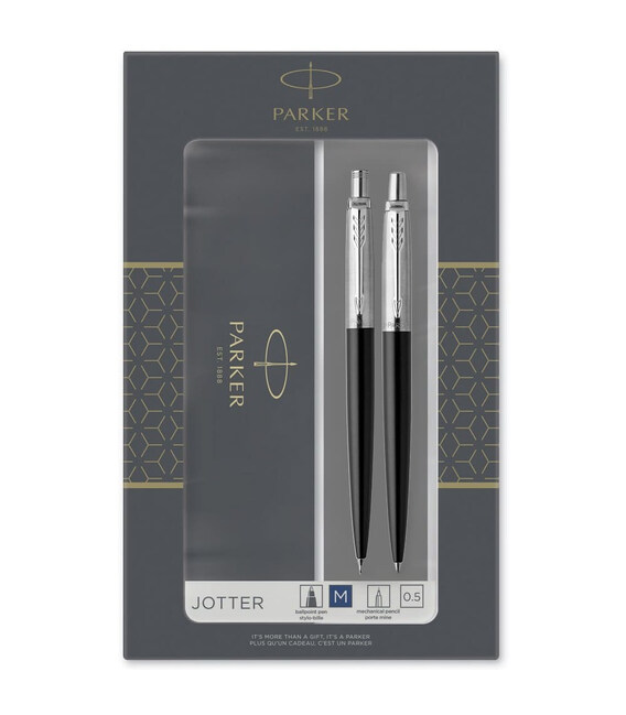 Набір Parker JOTTER Bond Street Black CT BP+PCL (кулькова ручка + олівець) картинка, зображення, фото