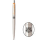 Ручка шариковая Parker JOTTER Stainless Steel GT BP Тигр 16032_Z101b фото