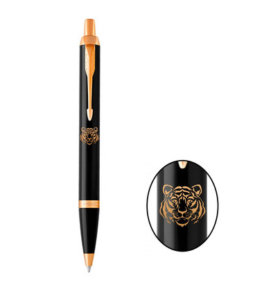 Ручка кулькова Parker IM Black GT BP Тигр 22032_Z101y картинка, зображення, фото