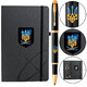 Набор Parker IM UKRAINE Black GT RB Пылающий Трезубец (ручка-роллер + блокнот Parker) фото