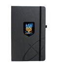 Набор Parker IM UKRAINE Black GT RB Пылающий Трезубец (ручка-роллер + блокнот Parker) фото, картинка, изображение