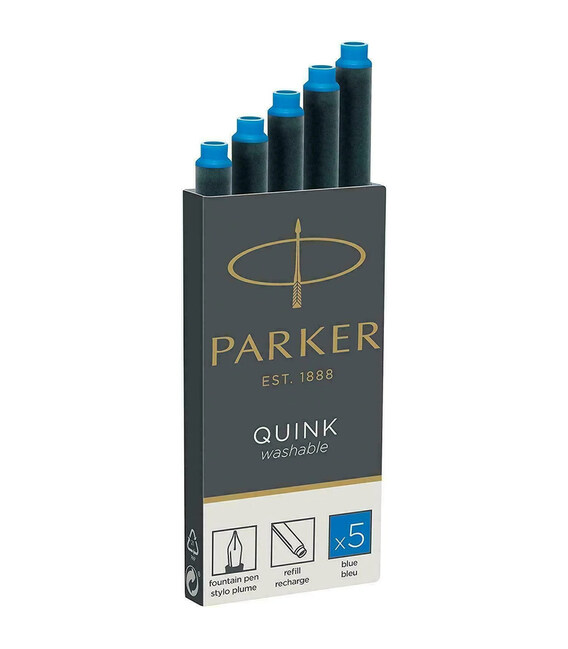 Картриджі Parker Quink /5шт. син. змивані блістер 11 416WBL картинка, зображення, фото