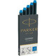 Картриджи Parker Quink /5шт. син. смываемые блистер 11 416WBL фото