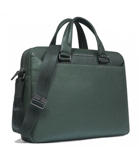 Портфель Piquadro Black Square (B3) Green-Green CA3339B3_VEVE картинка, зображення, фото