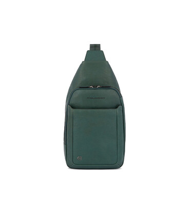 Монорюкзак/сумка-слинг Piquadro Black Square (B3) Cinnabar Green CA4827B3_VE3 фото, картинка, изображение