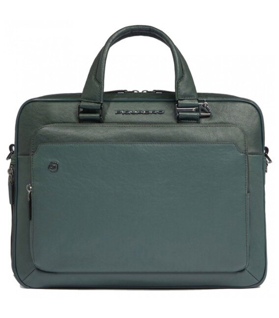 Сумка для ноутбука Piquadro Black Square (B3) Green-Green CA4027B3_VEVE фото, картинка, изображение