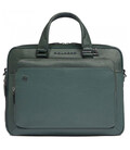 Сумка для ноутбука Piquadro Black Square (B3) Green-Green CA4027B3_VEVE фото, картинка, изображение