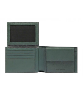 Портмоне Piquadro Black Square (B3) Green-Green PU1392B3R_VEVE картинка, зображення, фото