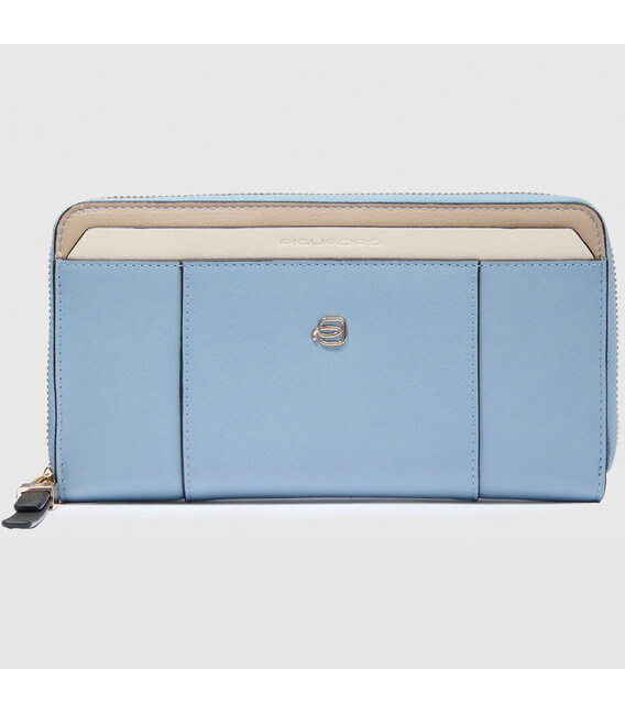 Портмоне Piquadro Circle (W92) Blue-Beige PD1515W92R_AZBE2 картинка, зображення, фото