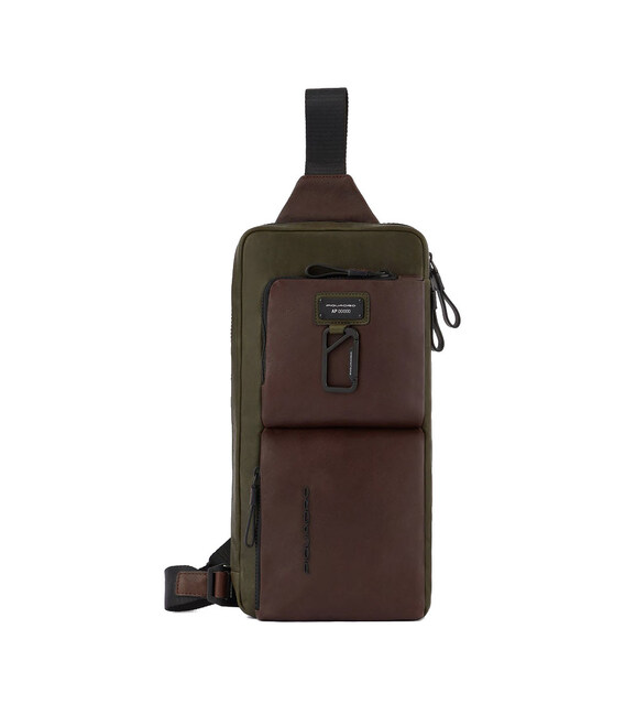 Монорюкзак/сумка-слінг Piquadro Harper (AP) Green-Brown CA5679AP_VETM картинка, зображення, фото