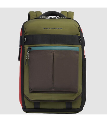 Рюкзак для ноутбука Piquadro Arne (S125) Green-Orange CA5999S125_VEAR фото, картинка, изображение