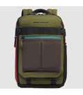 Рюкзак для ноутбука Piquadro Arne (S125) Green-Orange CA5999S125_VEAR фото, картинка, изображение