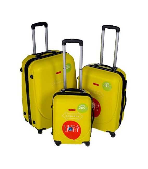 Набір Валіз Gravitt DS 310 жовтий картинка, зображення, фото