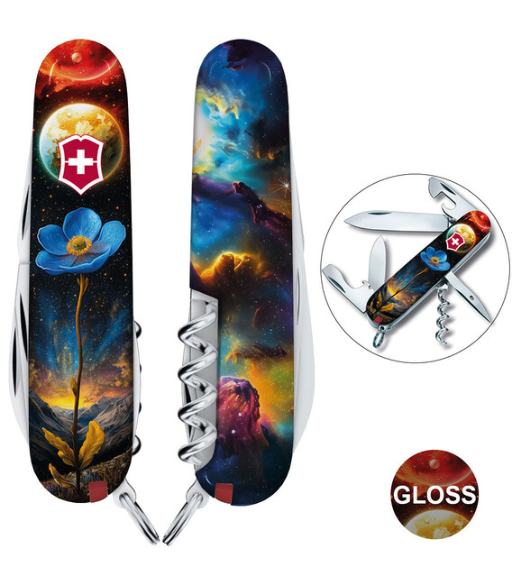 Складаний ніж Victorinox SPARTAN DESIGN Зоряна квітка 1.3603.3.R2050pk - картинка, зображення, фото ножа