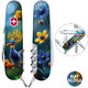 Складаний ніж Victorinox SPARTAN DESIGN Райська синя пташка 1.3603.3.R2090pk - картинка, зображення, фото ножа