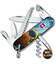 Складаний ніж Victorinox CAMPER DESIGN Жовто-блакитна рибка 1.3613.7.R2020pk - картинка, зображення, фото ножа