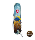 Складной нож Victorinox CAMPER DESIGN Желто-голубая рыбка 1.3613.7.R2020pk фото, картинка, изображение