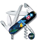 Складной нож Victorinox CAMPER DESIGN Голубо-желтый ирис 1.3613.3.R2060pk фото, картинка, изображение