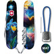 Складаний ніж Victorinox CAMPER DESIGN Блакитно-жовтий ірис 1.3613.3.R2060pk - картинка, зображення, фото ножа