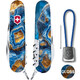 Складаний ніж Victorinox CLIMBER DESIGN Блакитний агат 1.3703.3.R2030pk - картинка, зображення, фото ножа