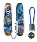 Складной нож Victorinox CLIMBER DESIGN Голубой агат 1.3703.3.R2030pk фото, картинка, изображение