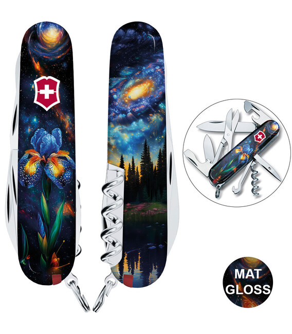 Складной нож Victorinox CLIMBER DESIGN Магический цветок 1.3703.3.R2070pk фото, картинка, изображение