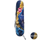 Складной нож Victorinox HUNTSMAN DESIGN Золотисто-голубой кристалл 1.3713.3.R2040pk фото