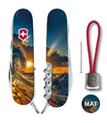 Складной нож Victorinox HUNTSMAN DESIGN Солнечная волна 1.3713.3.R2080pk фото, картинка, изображение