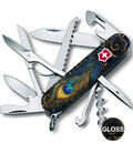 Складной нож Victorinox HUNTSMAN DESIGN Удивительное перо 1.3713.3.R2120pk фото, картинка, изображение